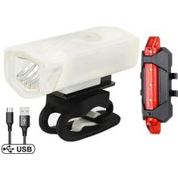 AliExpress enlee USB Rechargeable Bike Light Set Front Light with Taillight Easy to Install 3 Modes Bicycle Accessories for the Bicycle