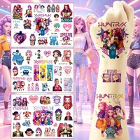 New K-pop temporary tattoos roleplay tattoo stickers role-play accessories suitable for role-playing Halloween and party makeup