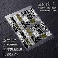 AliExpress bilibili W-wTaPs-S All Purpose Reflective Waterproof Scratch Blocker Decal Car Bike Helmet Cup Refrigerator Decorative Stickers
