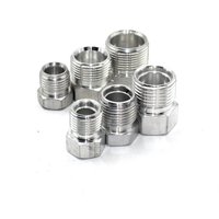 Automotive Air Conditioning Hose Connector Pipe Joint R134a/R12 Outer Tooth Welding Aluminum Pipe Head Conversion Fittings