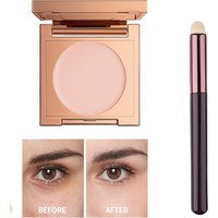 Eye Concealer Corrector With Brush Moisturizing Natural Foundation Long Lasting Waterproof Cover Dark Circles Under Eye Makeup