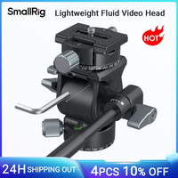 SmallRig Leichte Flüssigkeit Video Kopf 360 ° Swivel mit einem Abnehmbaren Teleskop Griff Einstellbar Leichte, Tragbare 3457