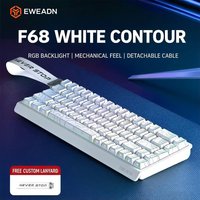 EWEADN F61/F68 Wireless Mechanical Keyboard 2.4G Bluetooth Type-C Dedicated Small Portable Bluetooth E-sports Gaming Keyboard