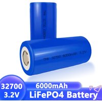 PURFIELD 3.2V 32700 6000mAh LiFePO4 Battery 30A Continuous Discharge Maximum 50A High power battery for Backup Power flashlight
