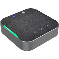 eppfun Bluetooth Speakerphone with Mic, 360° Voice Coverage Conference Microphone for Home Office, Smart Voice Enhance