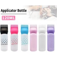 Salon Hair Dye Applicator Bottle Comb Applicator Bottle, Refillable Plastic Bottles, Hairdressing Dyeing Styling Supplie
