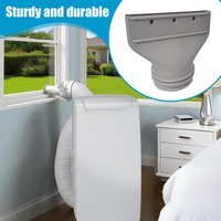 Portable Ac Exhaust Hose Coupler Air Conditioner Hose Adapter Fit 5.1in 5.9in Diameter Pipe Joint for Living Room Duct Home