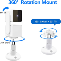 Wall Mount for Wyze Cam Pan V3 and Wyze Cam V4 and V3, 1pcs 360 Degree Swivel Adjustable Bracket for Wyze Camera System