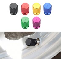 AliExpress NONE 4Pcs Tire Valve Caps Alloy Tyre Valve Cap Car Wheel Dustproof Caps Universal Stem Covers for Car Bicycle Motorcycle Accessories