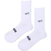 AliExpress NONE Sporcks Cycling Socks with Letter Pattern, Lightweight for All Seasons, Unisex Road Bike Sports Trendy Breathable High-Elasticity Wear-Resistant Mid-Calf Socks