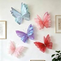 3/1 Piece Set of 3D Butterfly Decorations, Suitable for Butterfly-Themed Parties and Outdoor Garden Decorations Perfect for Masquerade Balls, Valentine's Day, Wall Decoration, Room Decoration,