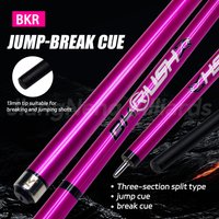 BKR Professional Jump Break Jumping Billiard Cue 13mm American Stick Tip Red Pink Three-Section Gift Female Friends and Partners