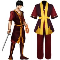 Hot New Avatar The Last Airbender Prince Zuko Cosplay Costume Anime Custom Made Uniform Wig Halloween Party