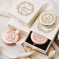Custom Laser Makeup Mirror - Drawer Box - Perfect For Thanksgiving Gifts, Festival Gifts, Christmas Gifts, Birthday Gifts