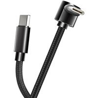90 Degree Elbow Type C To USB C PD Cable Nylon Braided Type C Data Cable Line for iPhone 17 Pro Samsung Fast Charging Data Cord