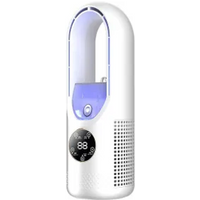 Mini Air Cooler Humidifier with LED Display 6 Speed Cooling Fan Night Light Portable Air Conditioning Fan for Hot Summer Relief
