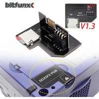 BitFunx TF MicroSD Card Adapter SD2SP2 POR For Nintendo Gamecube NGC NTSC Serial Port 2- Gold HQ ENIG Surface