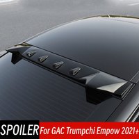 For GAC Empow Dodge Attitud 2021+ Rear Window Roof Spoiler Wings ABS Plastic Black Carbon Car Exterior Tuning Accessories Part