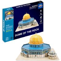 Dome Of The Rock 3D EPS Paper Puzzle Building Model Toy Masjid Quba Sakhra Muslim Mosque Jerusalem World Great Architecture Gift