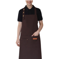2-Pack Kitchen Aprons, Chef Cooking Aprons, Restaurant Cafe Waiter Work Aprons, Suitable for Kitchen, Garden, Supermarket, Conve