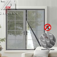 Home Anti-Mosquito Diamond Mesh Magnetic Window Screen Grey Edge Detachable Washable Drill-Free Installation Customizable