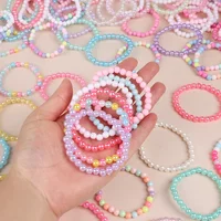 5/10/20pcs Fashion Colorful Beads Bracelet Girls Birthday Party Favors Goodie Pinata Filler Girl Accessories Bracelet Decoration