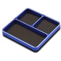 RS 98*98*11mm CNC Aluminium Magnetic Screw Tray Nut Gasket Storage Tool for RC Car Boat Airplane Model
