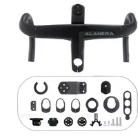 AliExpress Acavalr ALAENRA Road Bike Full Internal Wiring Integrated Carbon Handlebar 28.6mm Bike Carbon Handlebars with Comput Holder