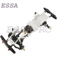 TRX4M Integrated Metal One Body Chassis Kit Frame with Brass Axles Gearbox Bumpers for 1/18 RC Car TRX4-M Defender Upgrade Parts