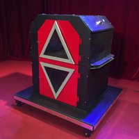 triangular barrel stage magic props professional magician