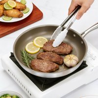 Titanium Pan with Lid Non-Stick Cooking Accessories Household Egg Pans for Home Cooks Beginners Busy Families Meal Prep