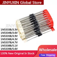 20PCS 3.3V 1N5333B 5W Zener didode DO-15 3.9V 1N5335B 5.1V 1N5338B 180V 1N5386B 190V 1N5387B 200V 1N5388B 12V 1N5349B 1N5359B