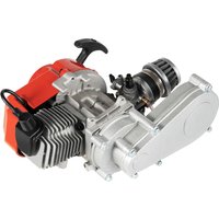 49CC 2-Takt-Motor, Luftkühlung, Zugstarten mit Vergaser, Luftfilter, Getriebe für Mini Pocket Quad Dirt Bike, ATV, Roller