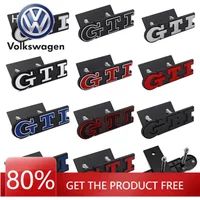 For VW Volkswagen Jetta MK5 Golf Metal Car GTI Logo Front Grille Emblem Badge Stickers for Volkswagen Golf 4 5 6 7 8 Passat Jett