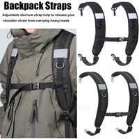 Bag Accessories Black Backpack Straps Oxford Cloth Shock Absorption Replacement Strap Bags Shoulder Strap Climbing Hiking