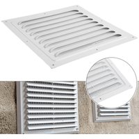 Metal Louver Vent Grille Cover Square Vent Insect Screen Cover Grille Ventilation Covers Heating Cooling Vents Plate