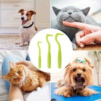 1Set Flea Remover Hook Tick Remover Tweezer Tick Pull Pet Cat Dog Tick Clamp Accessaries Pet Mite Flea Extractor Dog Accessarie