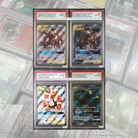 DIY Proxy PTCG Graded Collection Card Umbreon&Darkrai GX Tag Team SM241 GEM MT10 Tag Team Power Collection Promo Child Gifts