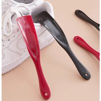 Black Plastic Shoe Horn Portable Lazy Shoe Helper Easy Wear Shoe Lifter Spoon for Men Women Elderly Home Travel Shoe Accessories