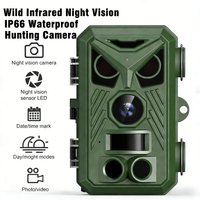 Video Trail Camera 2.4inch Night Vision Outdoor Motion Trail Camera 0.2s Motion Activated Waterproof Trap Cam Wild Surveillance