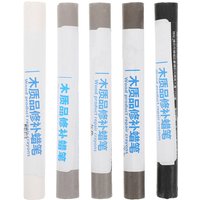 5pcs Furniture Repair Wax Crayons Multi-Color Wood Filler Sticks Scratch Cover Hardwood Floor Polisher Tool Wood for Home