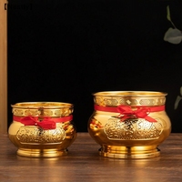 Iron Alloy Incense Burner Gold-Plated Chinese Incense Holder Filling Furnace Incense Sand Particle For Bad Spirit Pangsa〔Nest〕