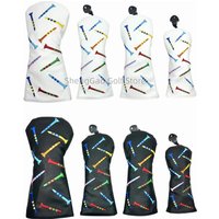 Golf Rocket pattern Head cover Driver Head Covers Fairway Wood Head Covers Hybrid Head Covers Putter Cover Pu Leather