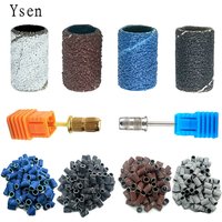 80# 120# 180# Nail Drill. 50pcs/batch Nail Polishing Tape for Foot Care Nail Art UV Gel Polish Nail Drill Bit Accessories