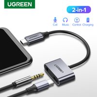 UGREEN USB C to Jack 3.5 Type C Cable Adapter USB Type C 3.5mm AUX Earphone Converter for Huawei P20 Pro Xiaomi Mi 6 8 9 se Note