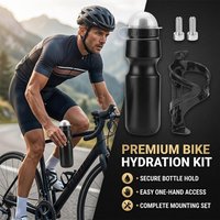 MTB Bicycle Water Bottle With Dust Cover 650ml Leakproof Push Pull Nozzle Cycling Kettle Sports Outdoor Fitness Cup Black
