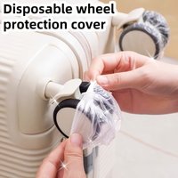YITAPE 50/100PCS Disposable Suitcase Wheel Covers Waterproof Dustproof Luggage Wheel Protector for Travel Business Trip Storage