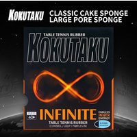 Kokutaku Infinite Hole Sponge Table Tennis Rubber with Internal Energy Cake Reverse Rubber Internal Energy Table Tennis Rubber