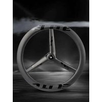 AliExpress ELITEWHEELS FLOW RFC TT 3 Spoke Disc Brake Wheelset 700c Clincher & Tubeless Aero Carbon Rims Ratchet System Center Lock Hub