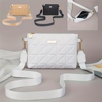 Stylish Striped Shoulder/Crossbody/Handbag with Delicate Hardware Accessories, Zipper Closure, Multifunctional Bag for Daily Use